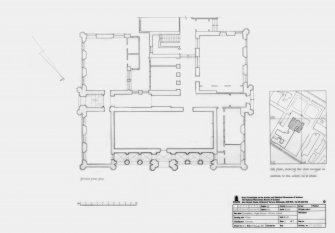 Fochabers, Milne's School: Ground floor plan