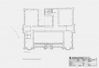 Fochabers, Milne's School: First floor plan