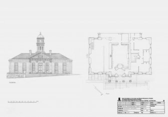 Thurso, Miller Institute: Principal elevation and Ground floor plan