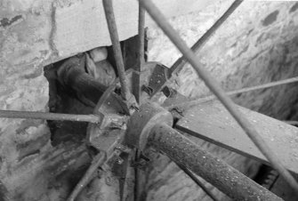 Detail of water wheel hub and arms