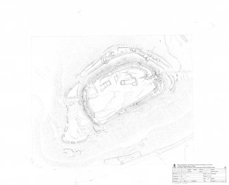 Denoon Law Fort, survey drawing 1:500