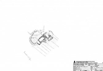 RCAHMS survey drawing: Plan of farmstead and enclosure (Muck02 227-32).