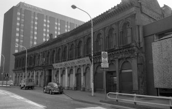 Oblique view of Eagle Buildings.