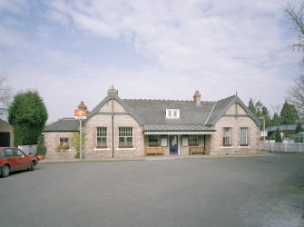 General view from S, showing external frontage of station offices