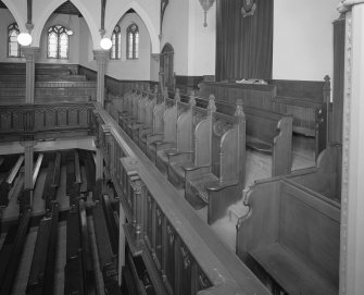Interior. Magistrates pew in gallery