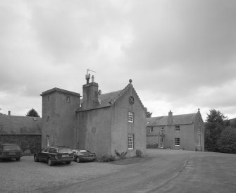 View of wings from W showing 19th century bathroom tower