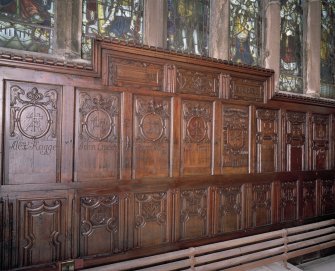 Interior. View of 17th century panelling