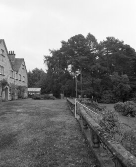 View of terrace from W