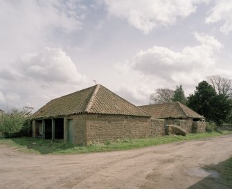 Dairy buildings. View from WNW