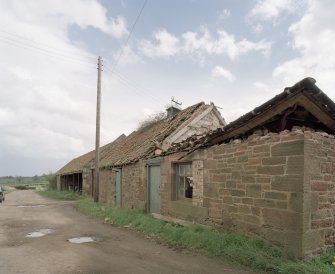 Dairy buildings and NE Range. View from W