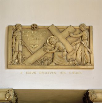 Church. Interior. Detail of 2nd station of the cross