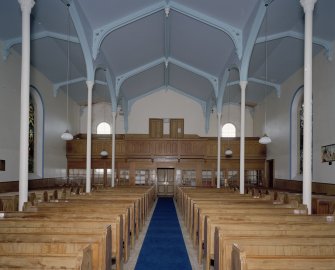 Interior. View from E showing the gallery