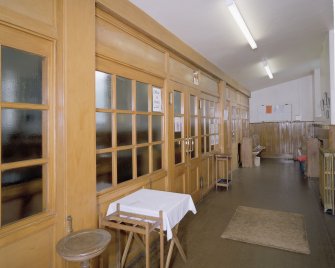 Interior. View of lobby showing glazed screen