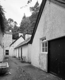 View of rear courtyard incorporating Victorian outhouses