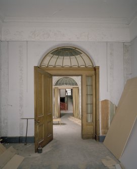 Interior. View of lobby from E