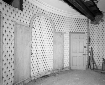 Interior. View of first floor NE bedroom from NW with venetitian shadow