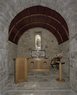 Interior, view of chancel at east end