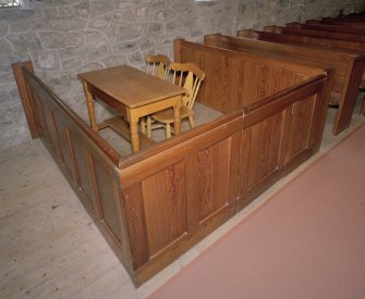 Interior, detail of box-pew