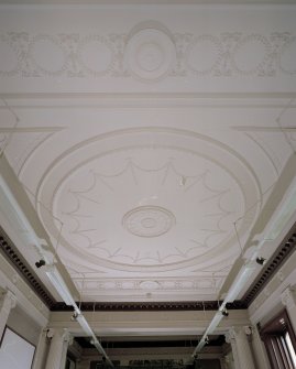 Interior. Ground floor, ballroom, ceiling, view from W