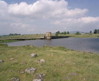 View from E showing round tower