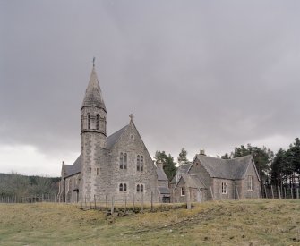 Chapel and Former School and Schoolhouse. View from NNW