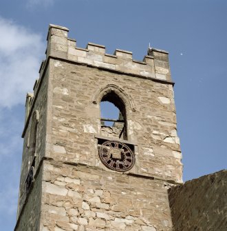Detail of tower and clock face