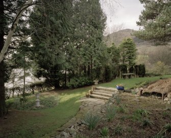 View showing steps urn and loch