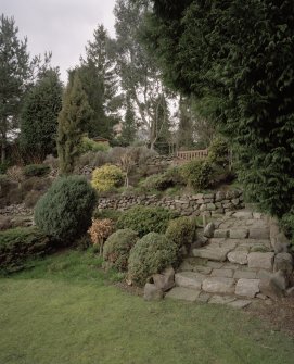 View of terraces and steps