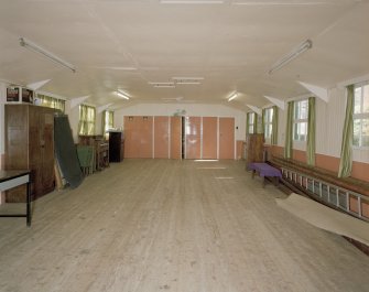 Interior. View of old hall from E