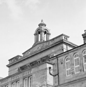 Detail of pediment and bellcote from SW