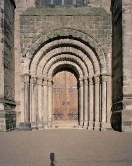 West doorway, view from W