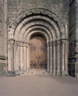 West doorway, view from W