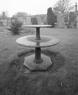 View of stone table
