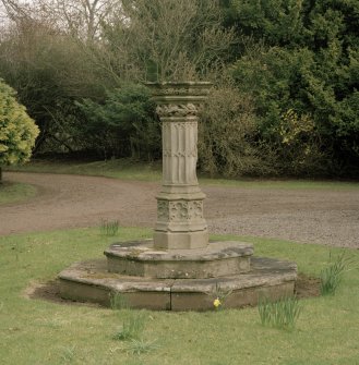 View of gothic sundial