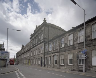 View of main Pilmuir St facade from N.