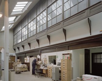 Interior. View of Stores showing glazed gallery