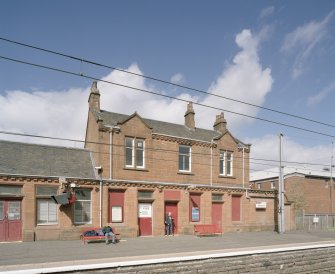 View of station house from S