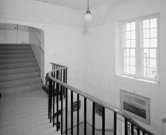 Interior. Second floor. Stair hall
