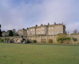View from SE of garden front and terrace