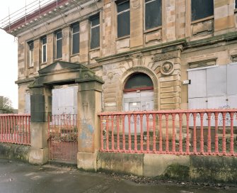 Detail of W entrance and gate