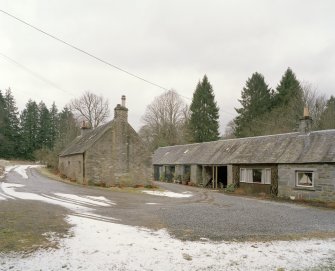 View of cottages from E