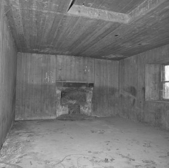 Smithy bothy. Timber lined interior.