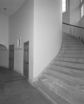 Interior. Staircase hall and gallery stair