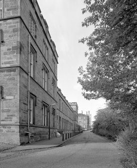 Viiew of N side of E house from E