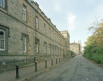 View of N side of E house from E