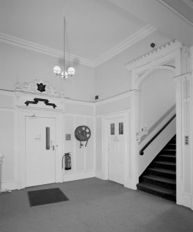 View of W house W entrance hall from NE