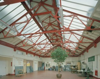 View of village centre roof