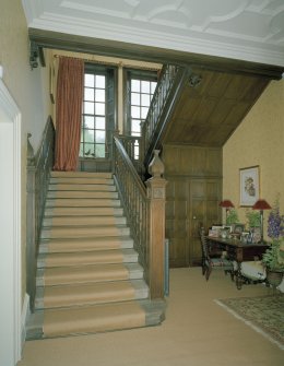 Interior. View of main stair from S