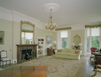 Interior. View of drawing room from NW