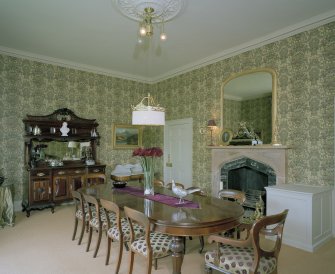 Interior. iew of dining room from W